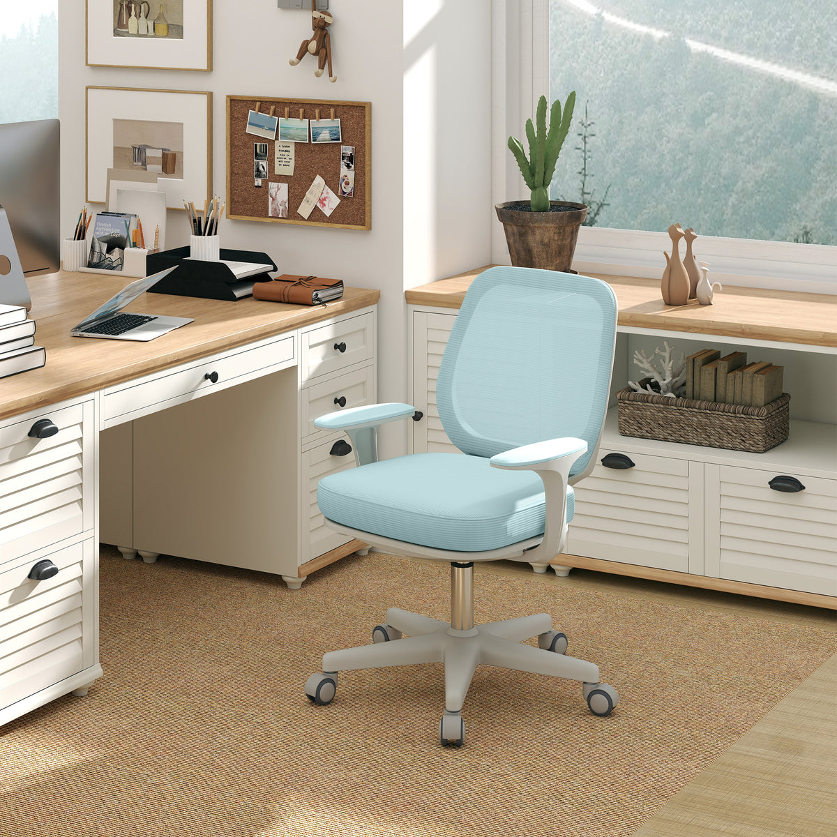 Mesh Back Office Chair, Light Green