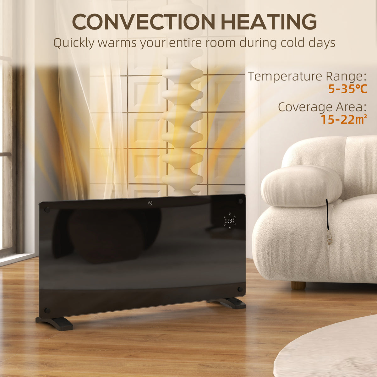 Smart Glass Panel Heater 2000W