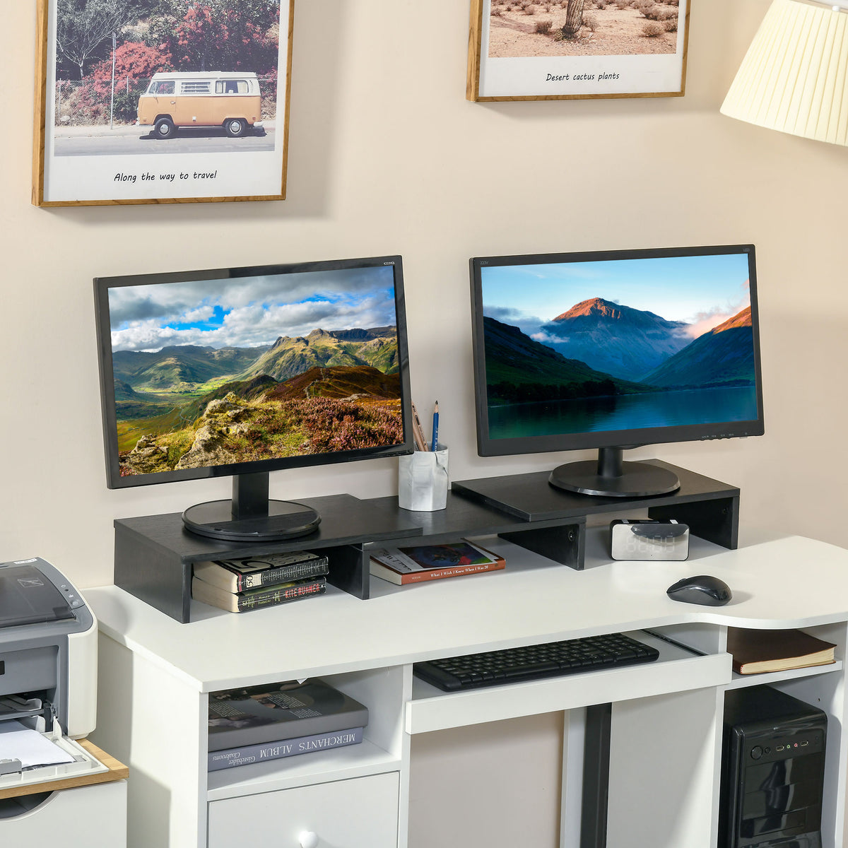 Dual Monitor Stand Riser