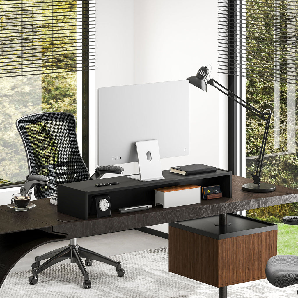 Long monitor riser with storage, 100cm, black, photo 5