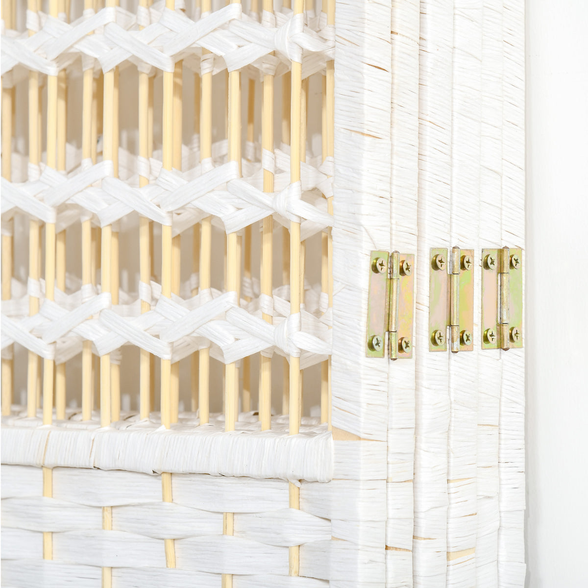 6-panel white room divider - view 5