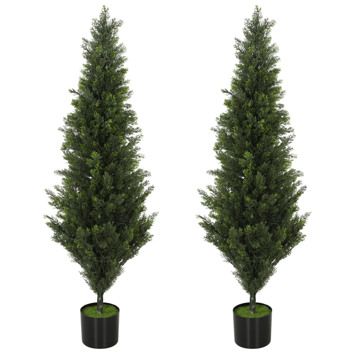 Artificial Cypress Trees 120cm, Set of 2