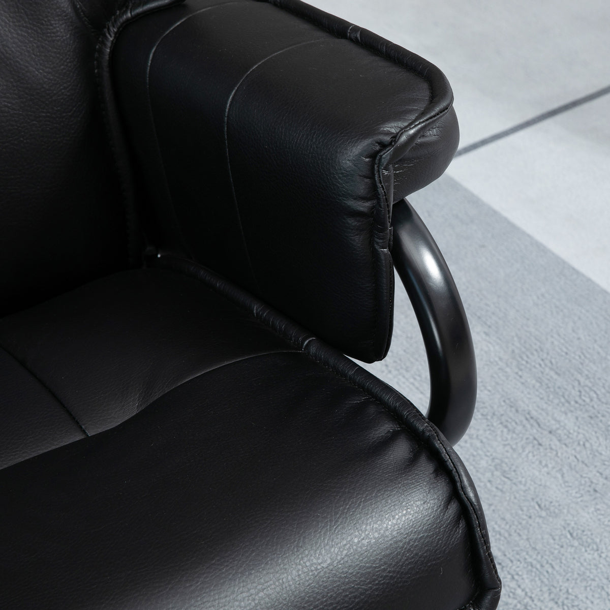Swivel Recliner Chair with Footstool
