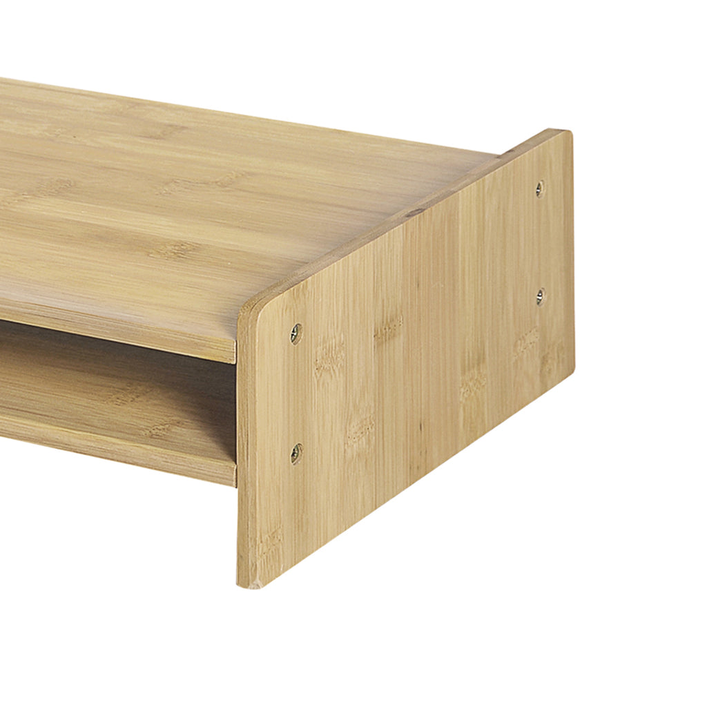 Bamboo Monitor Stand with Drawer