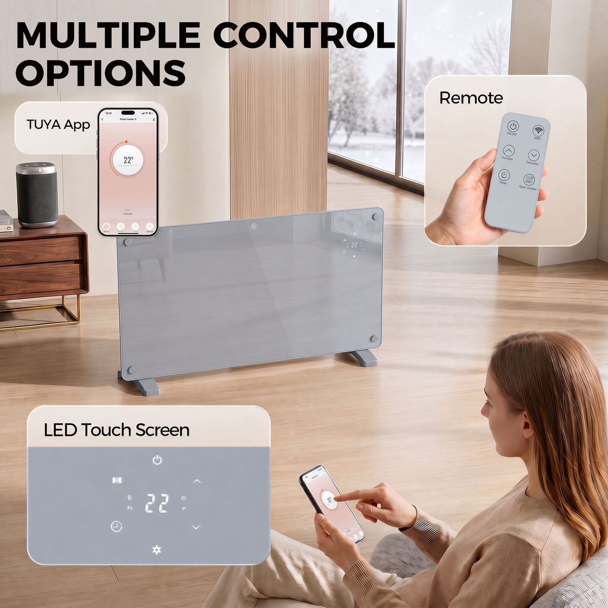 Alexa & Google Home Panel Heater 2000W