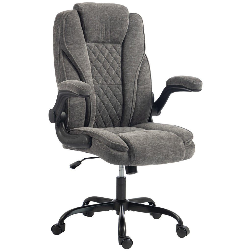 Ergonomic office chair with pocket springs and flip-up armrests