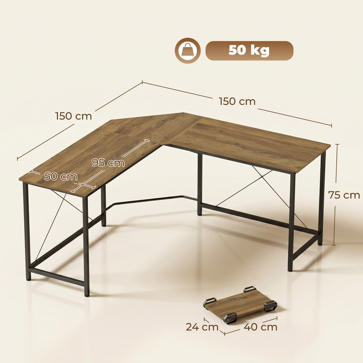Large Corner L-Shaped Desk