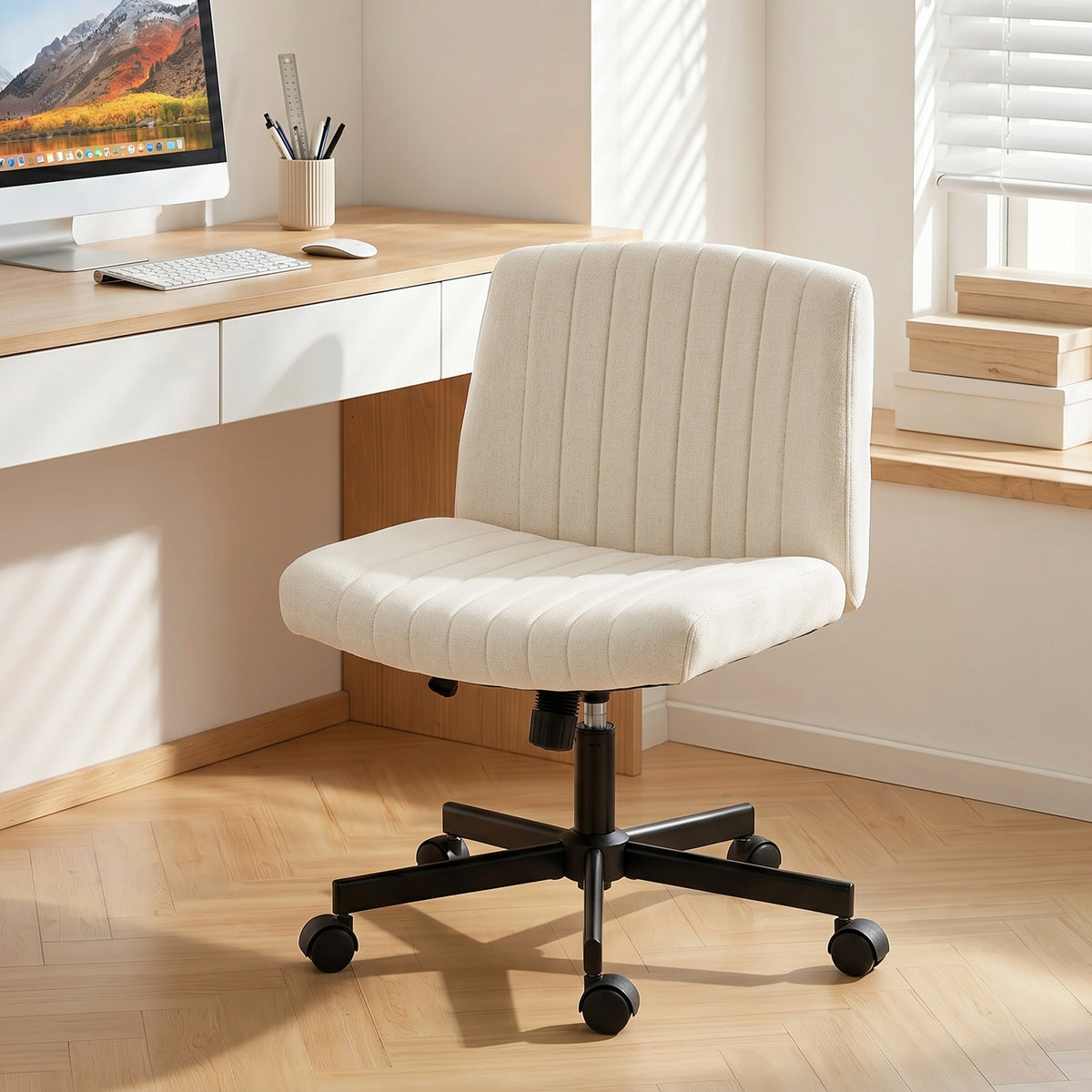 Criss-Cross Desk Chair on Wheels