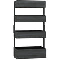 4-Tier Wooden Plant Stand