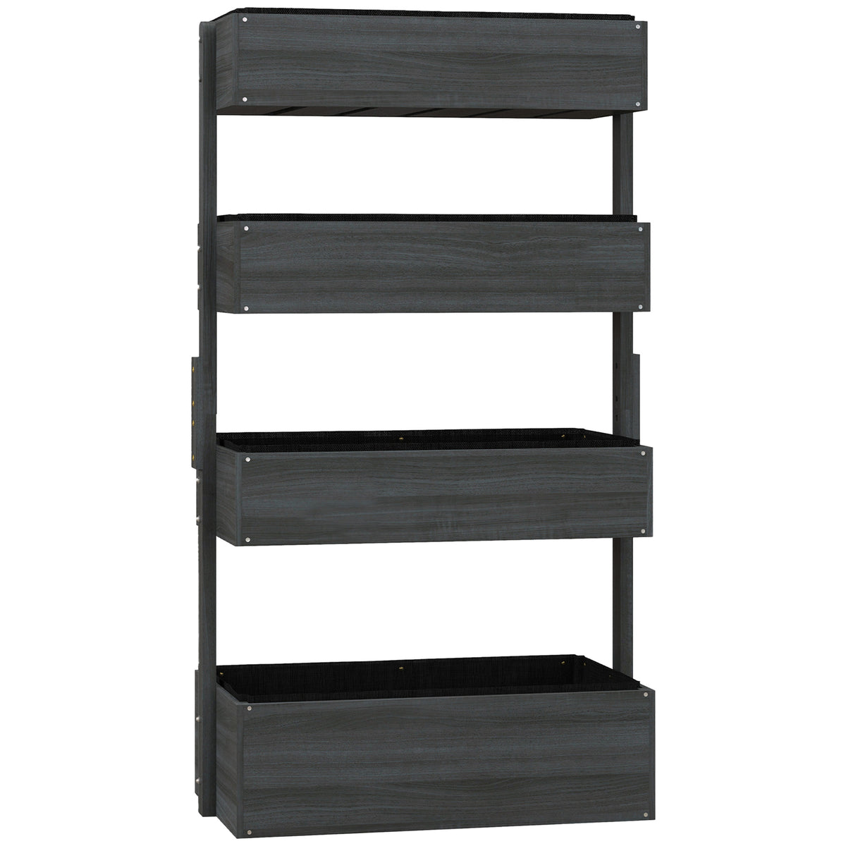 4-Tier Wooden Plant Stand