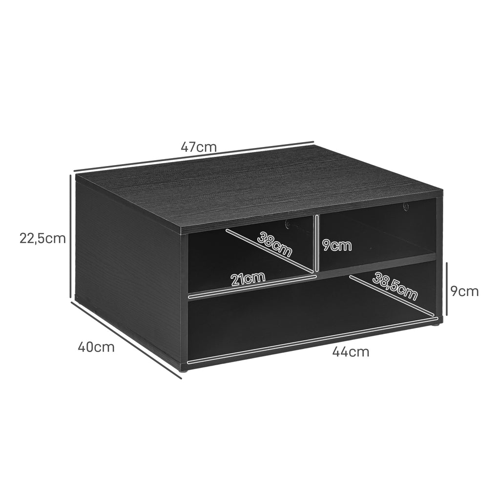 Printer and monitor stand, black - view 3