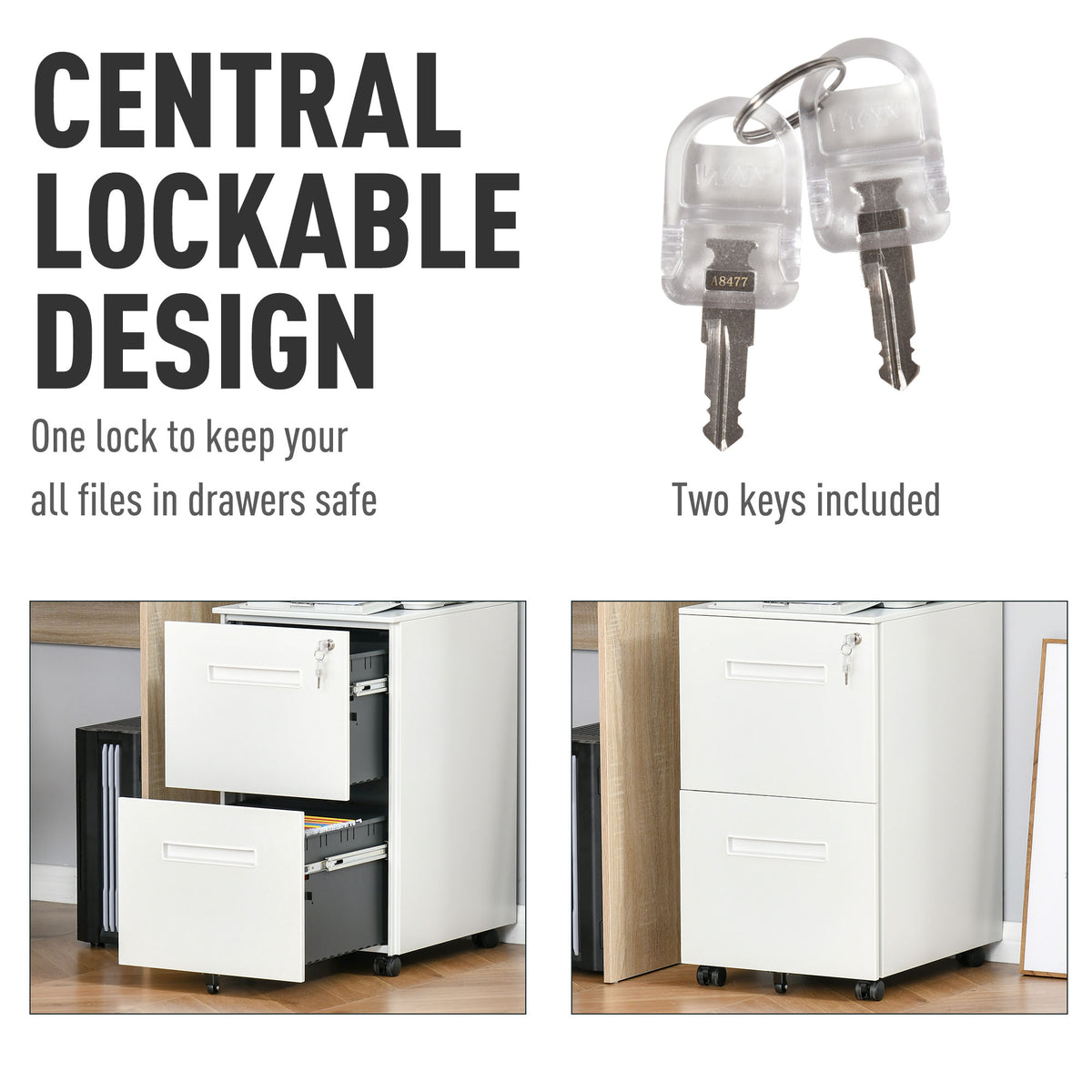 Mobile Steel Filing Cabinet