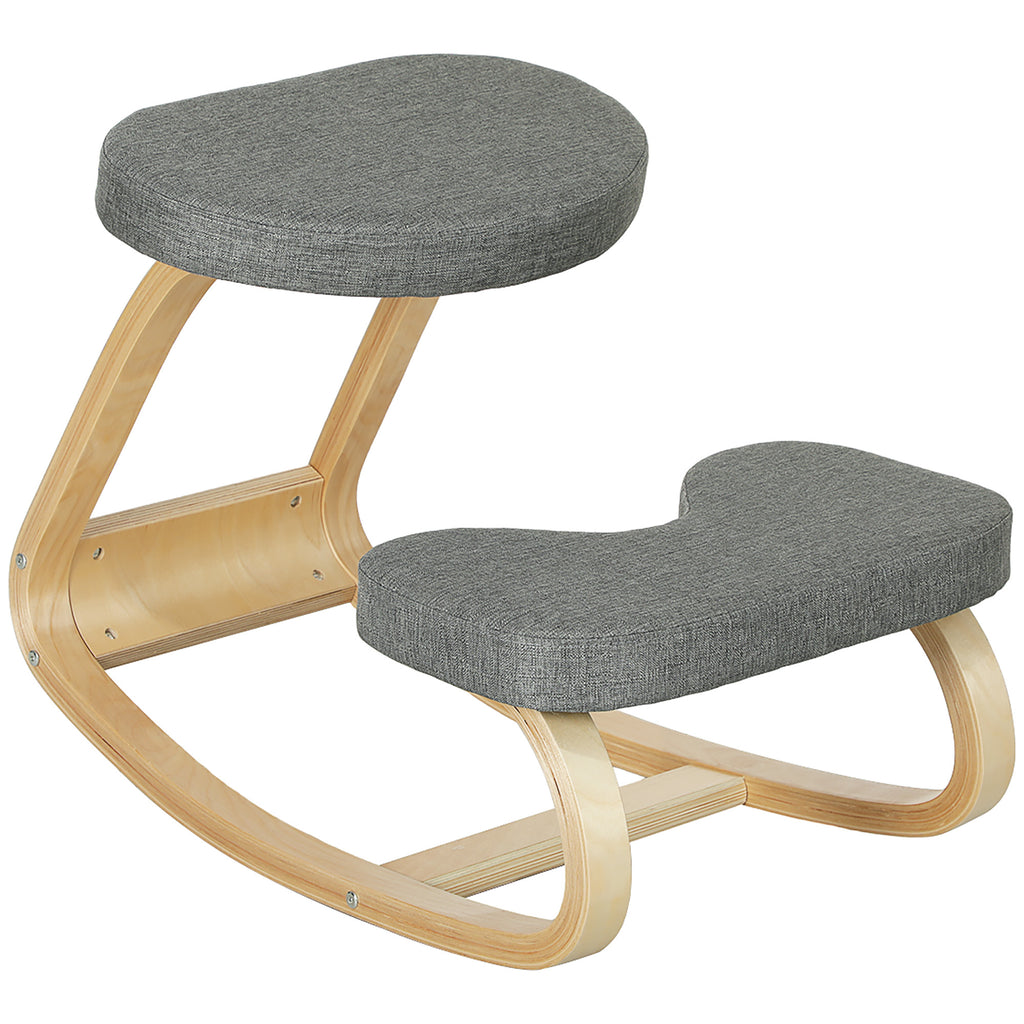 Ergonomic kneeling chair grey - view 8