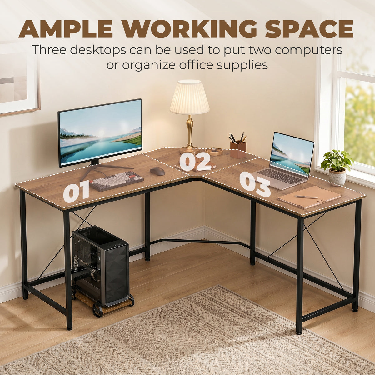 Large Corner L-Shaped Desk