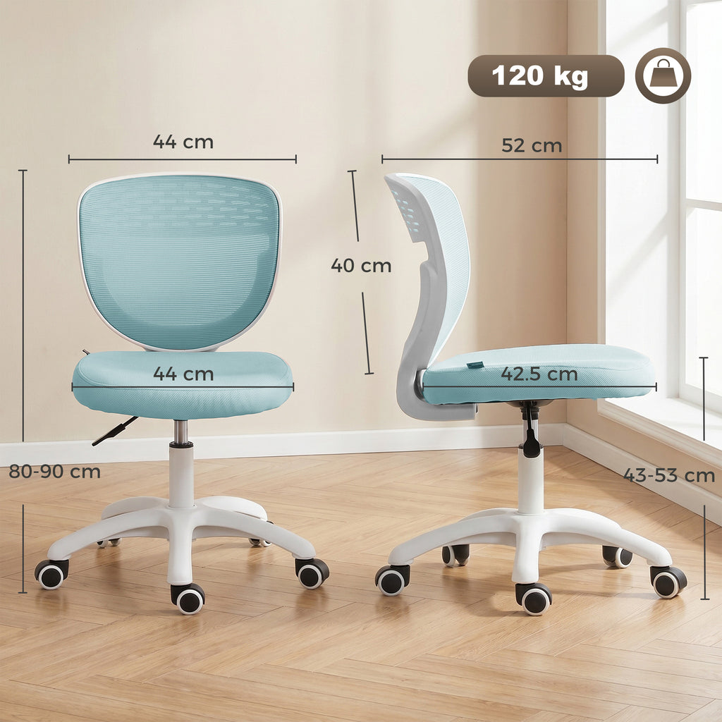 Armless Mesh Desk Chair