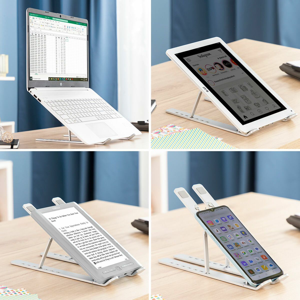 Folding and Adjustable Laptop Stand Flastan InnovaGoods-11