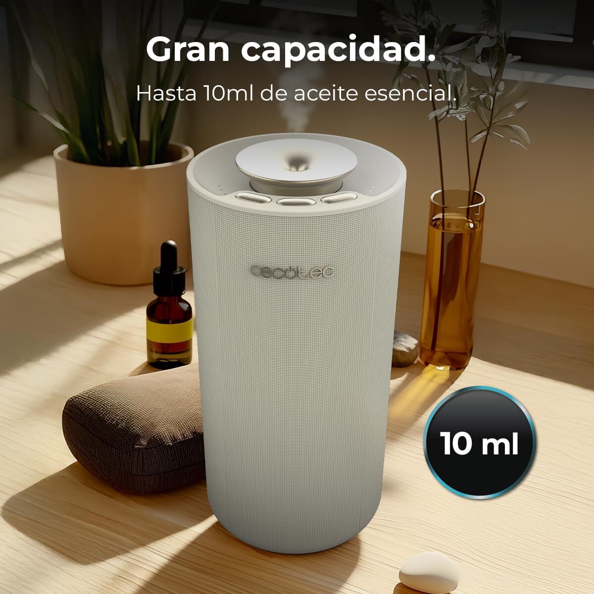 Cecotec PureAroma 3000 Smart Ultrasonic Humidifier & Bluetooth Speaker | White