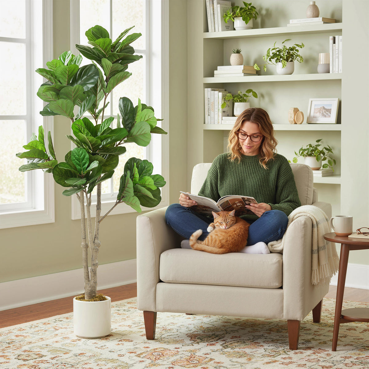 Artificial Fiddle Leaf Fig Tree 180cm