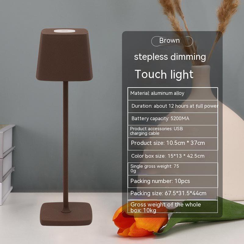 Cordless touch dimmable desk lamp, rechargeable, photo 7