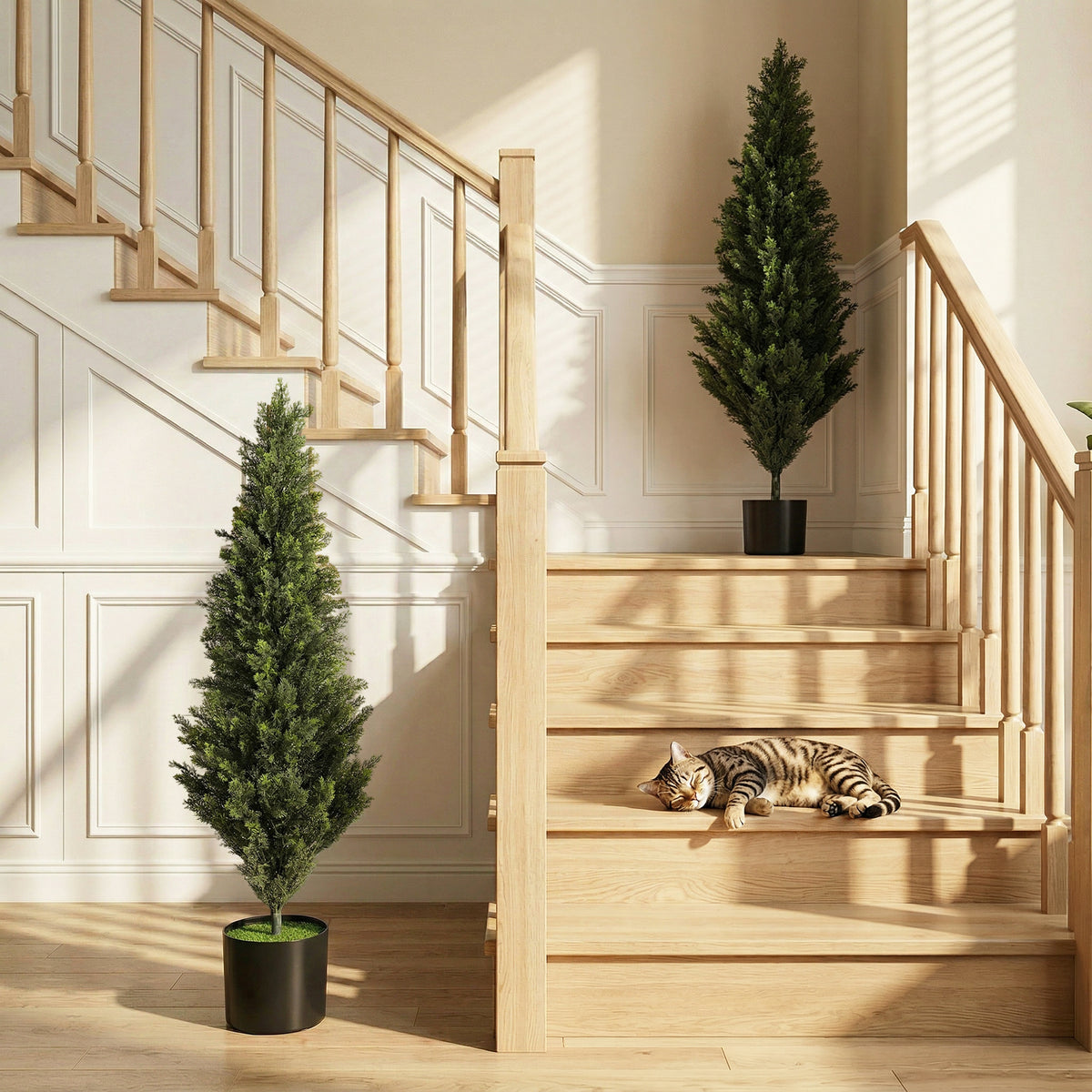 Artificial Cypress Trees 120cm, Set of 2