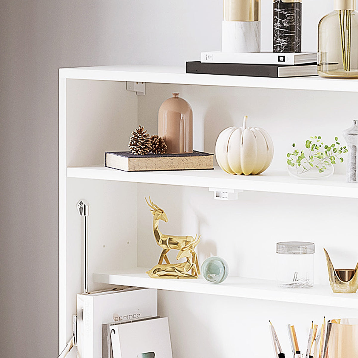 Compact fold-down wall desk 64cm - view 8