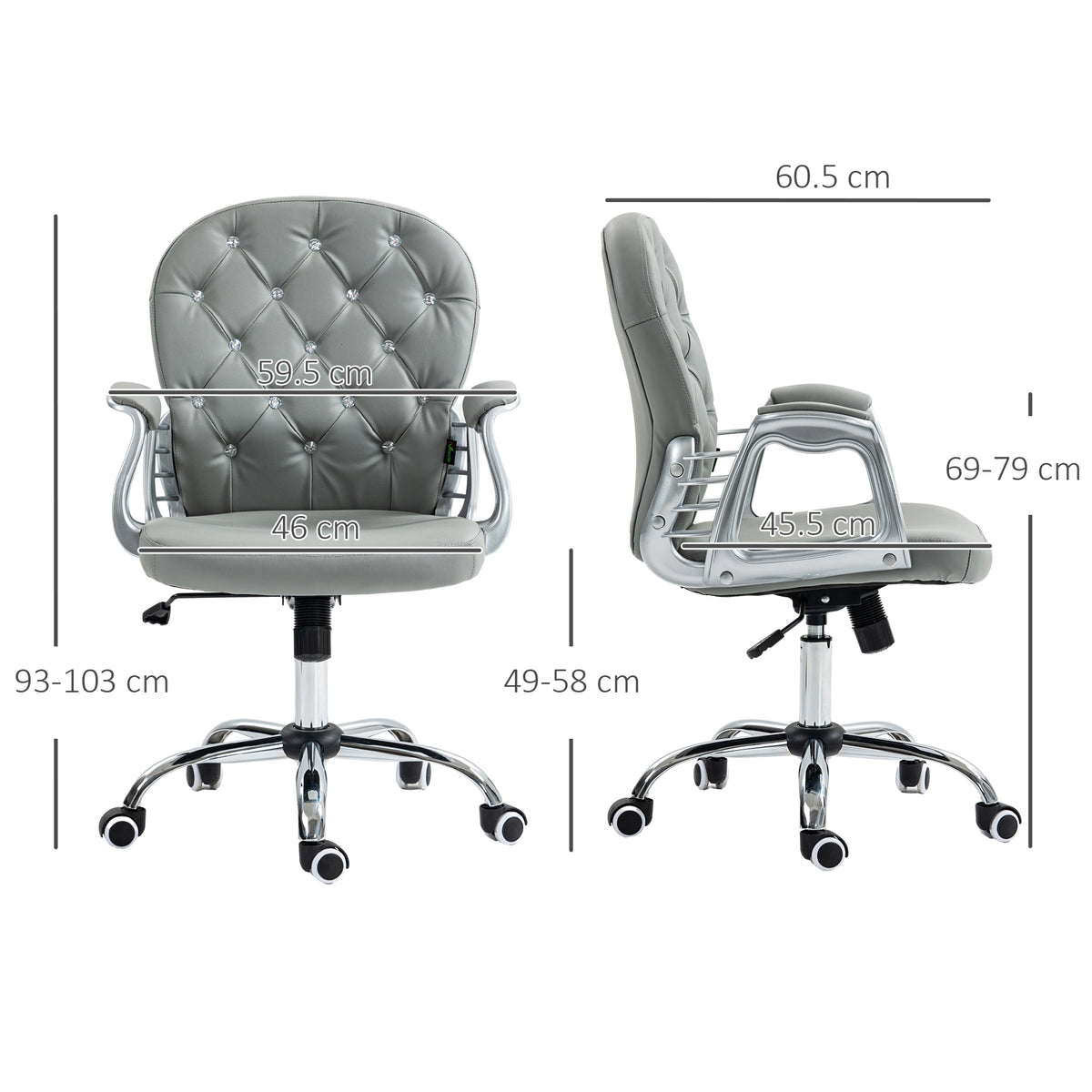 Diamante Tufted Office Chair