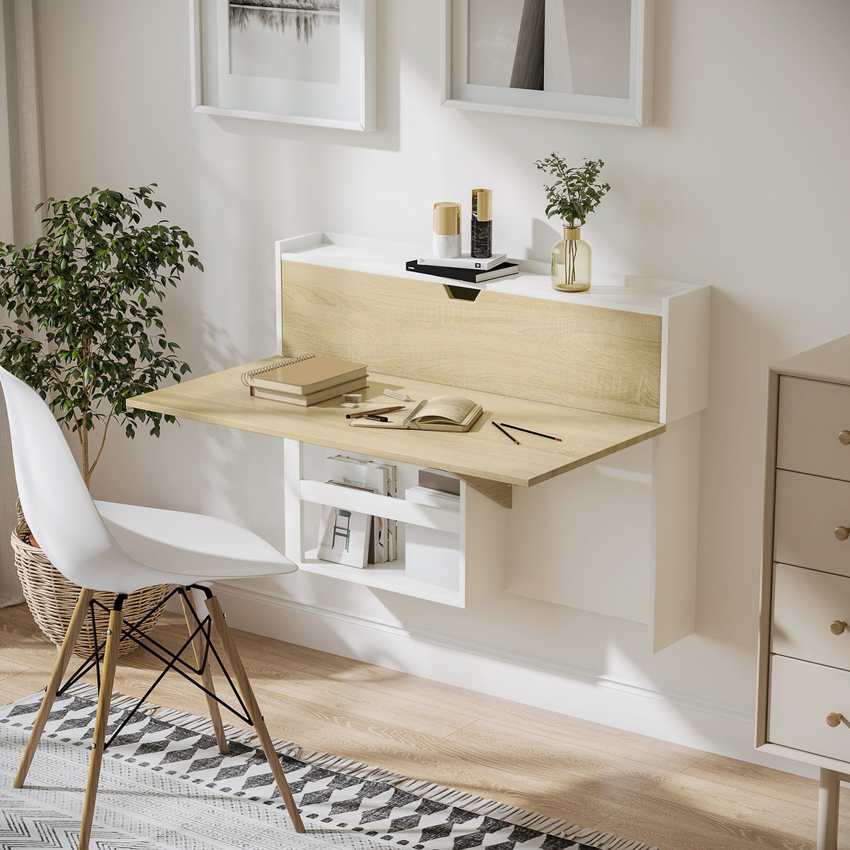 Fold-down wall desk 100cm - view 3