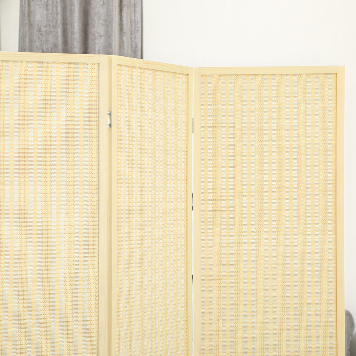 3-panel bamboo room divider - view 2