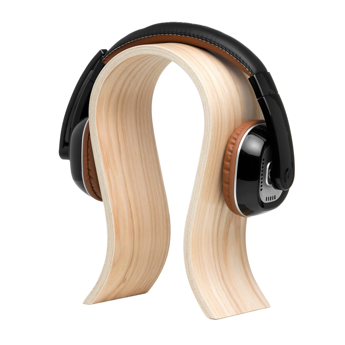 Minimalist Scandinavian Wooden Headphone Stand | Natural Ash