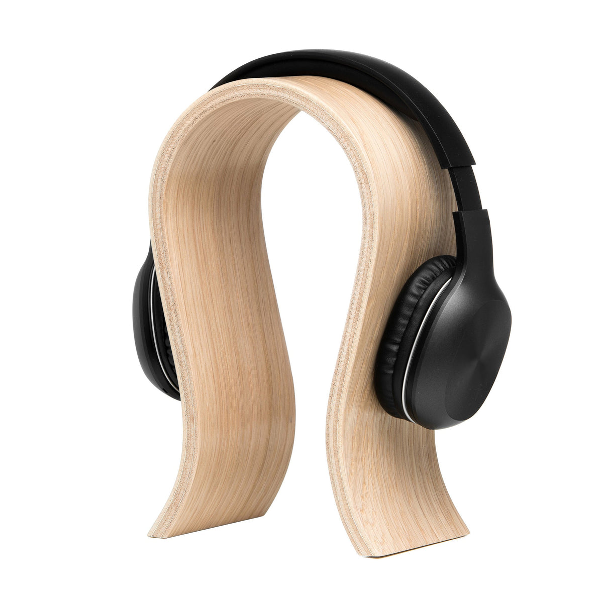 Minimalist Scandinavian Wooden Headphone Stand | Natural Ash