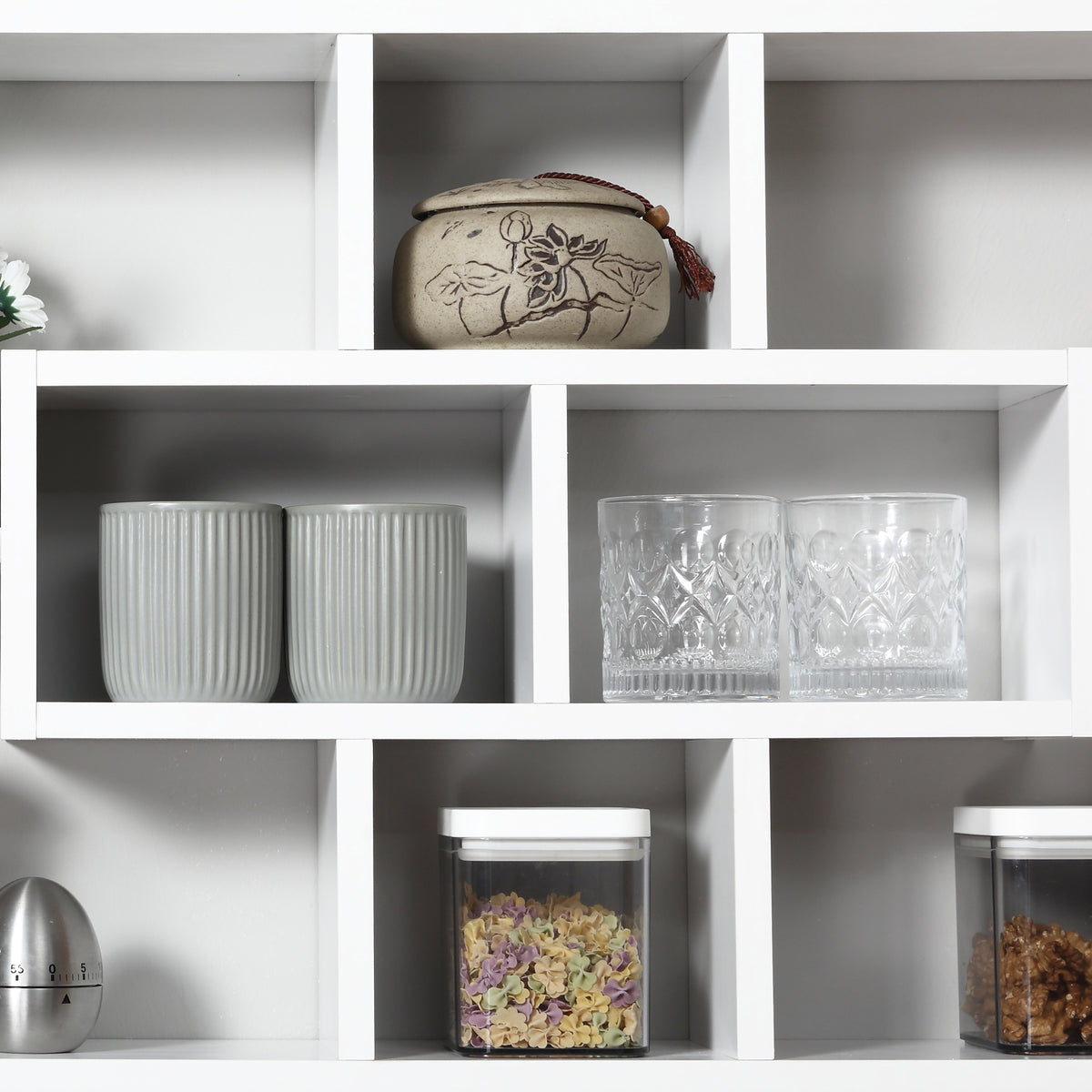 8-cube wall bookcase, white - view 3