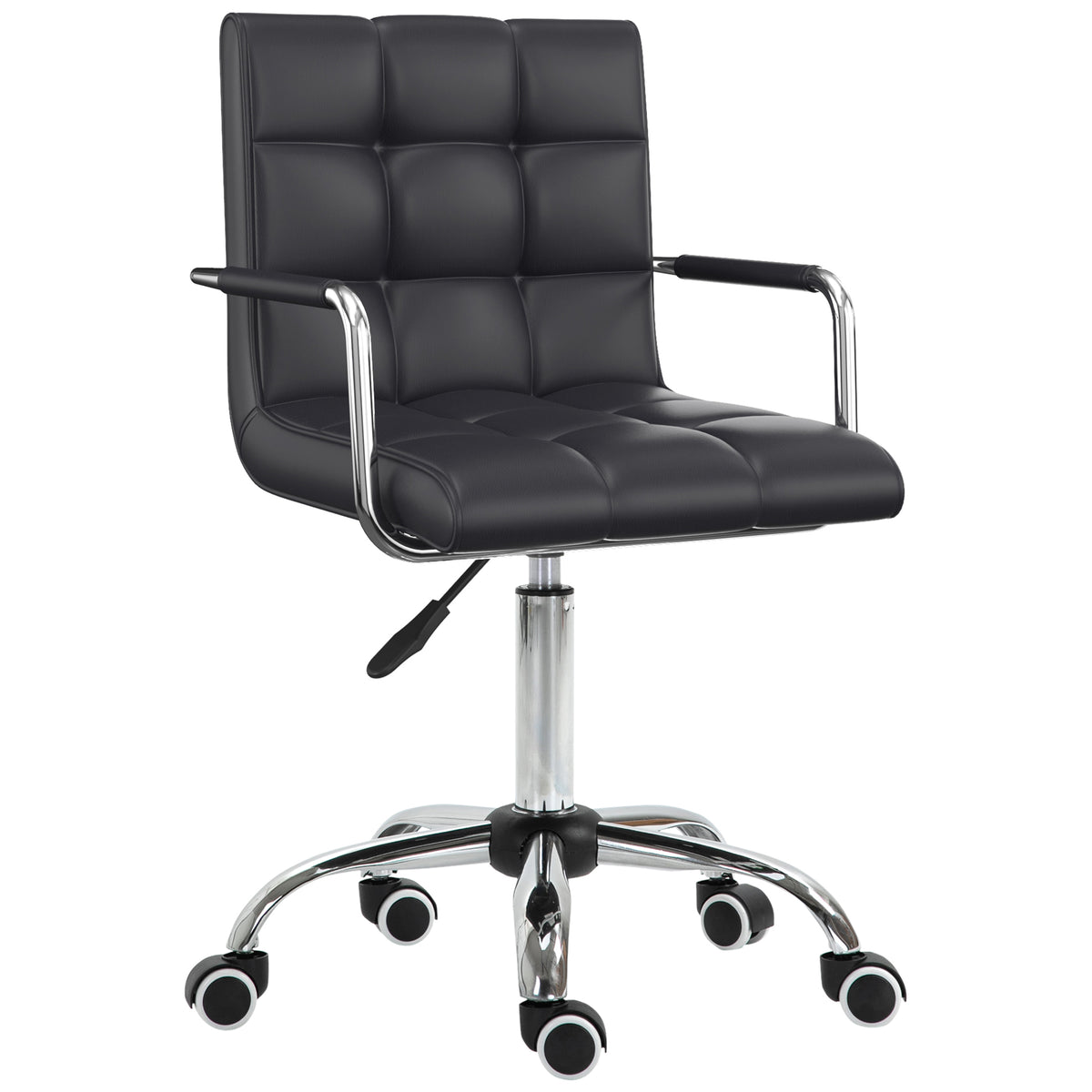Mid-Back Faux Leather Desk Chair