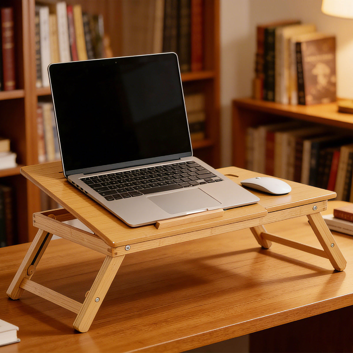 Bamboo laptop bed table - view 5