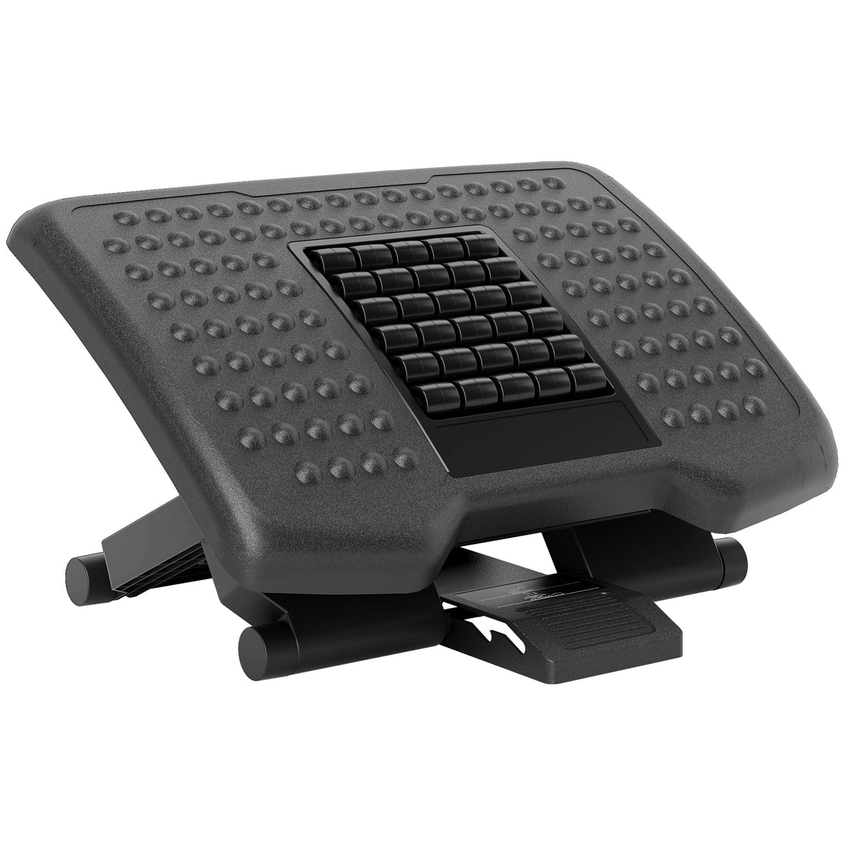Ergonomic massage footrest with 3 heights, black, photo 3