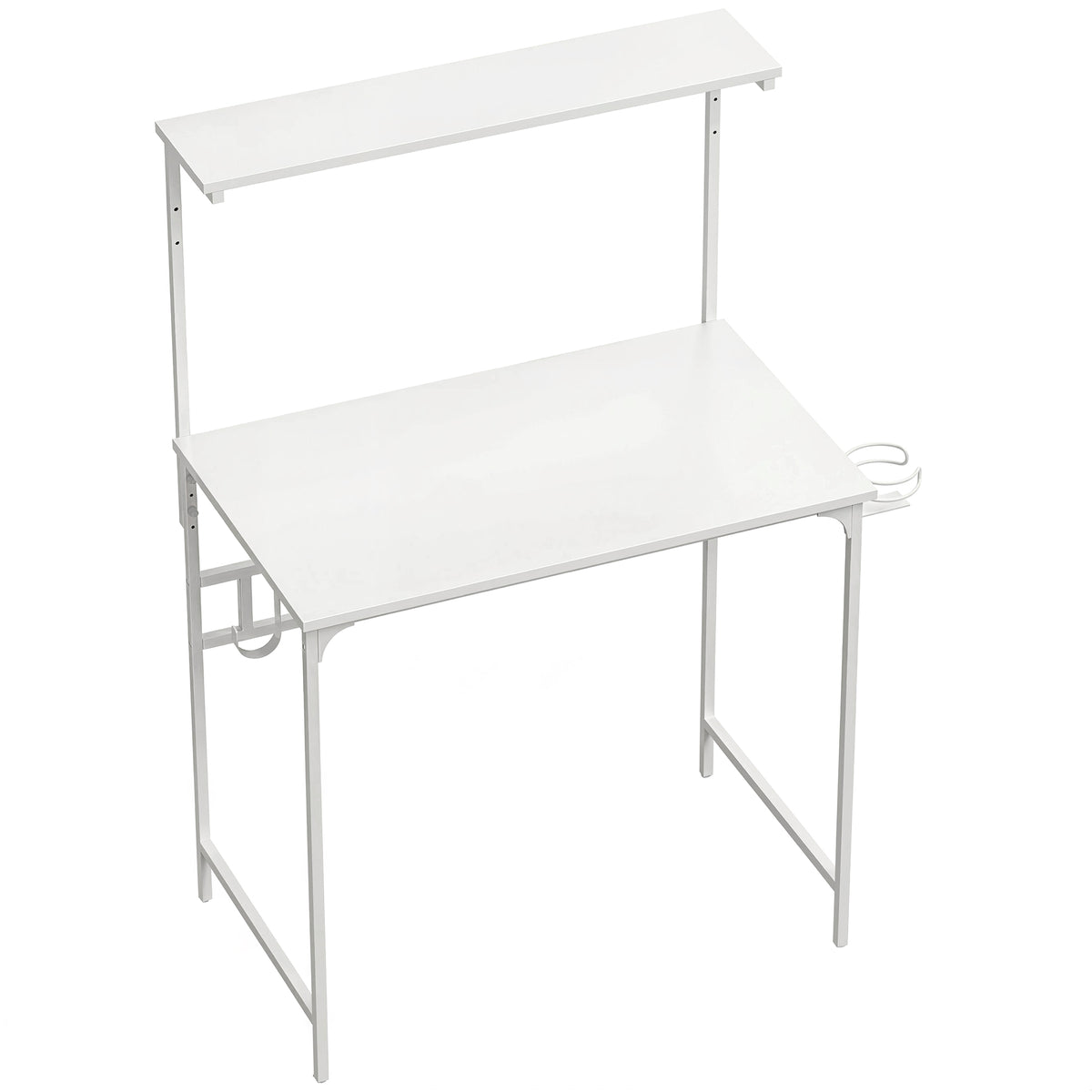 Compact Computer Desk with Shelf