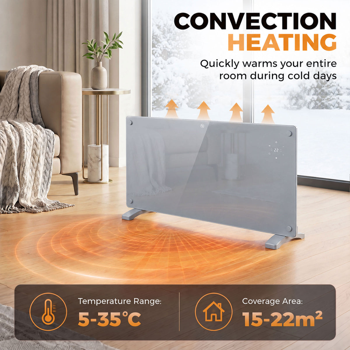 Alexa & Google Home Panel Heater 2000W