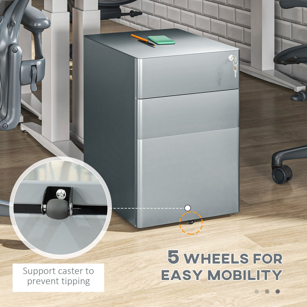 Rolling Steel Filing Cabinet