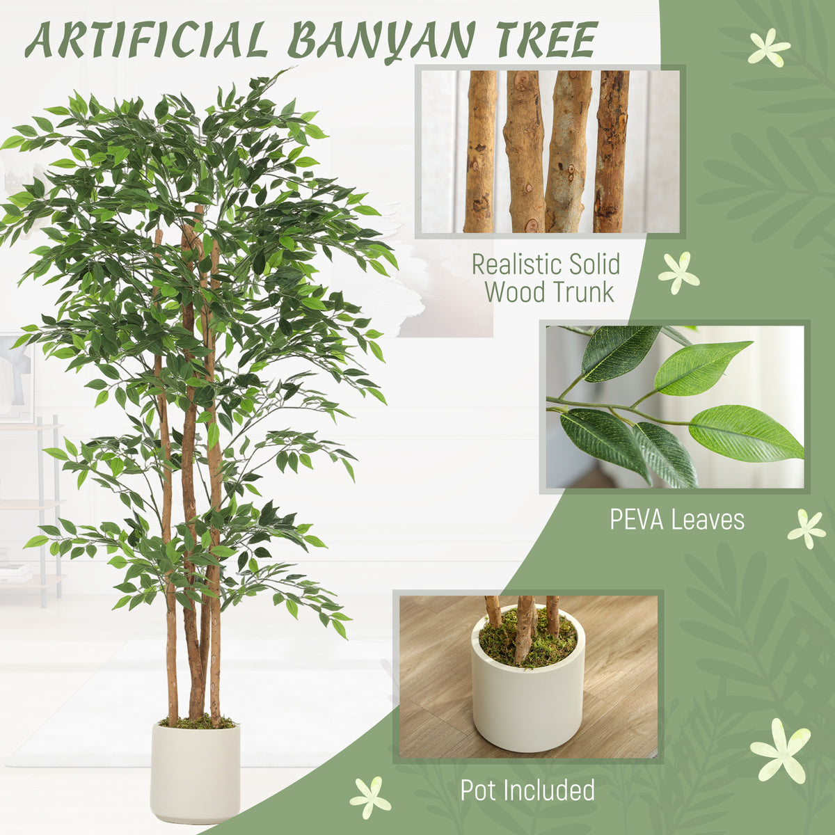 Artificial Ficus Tree 180cm