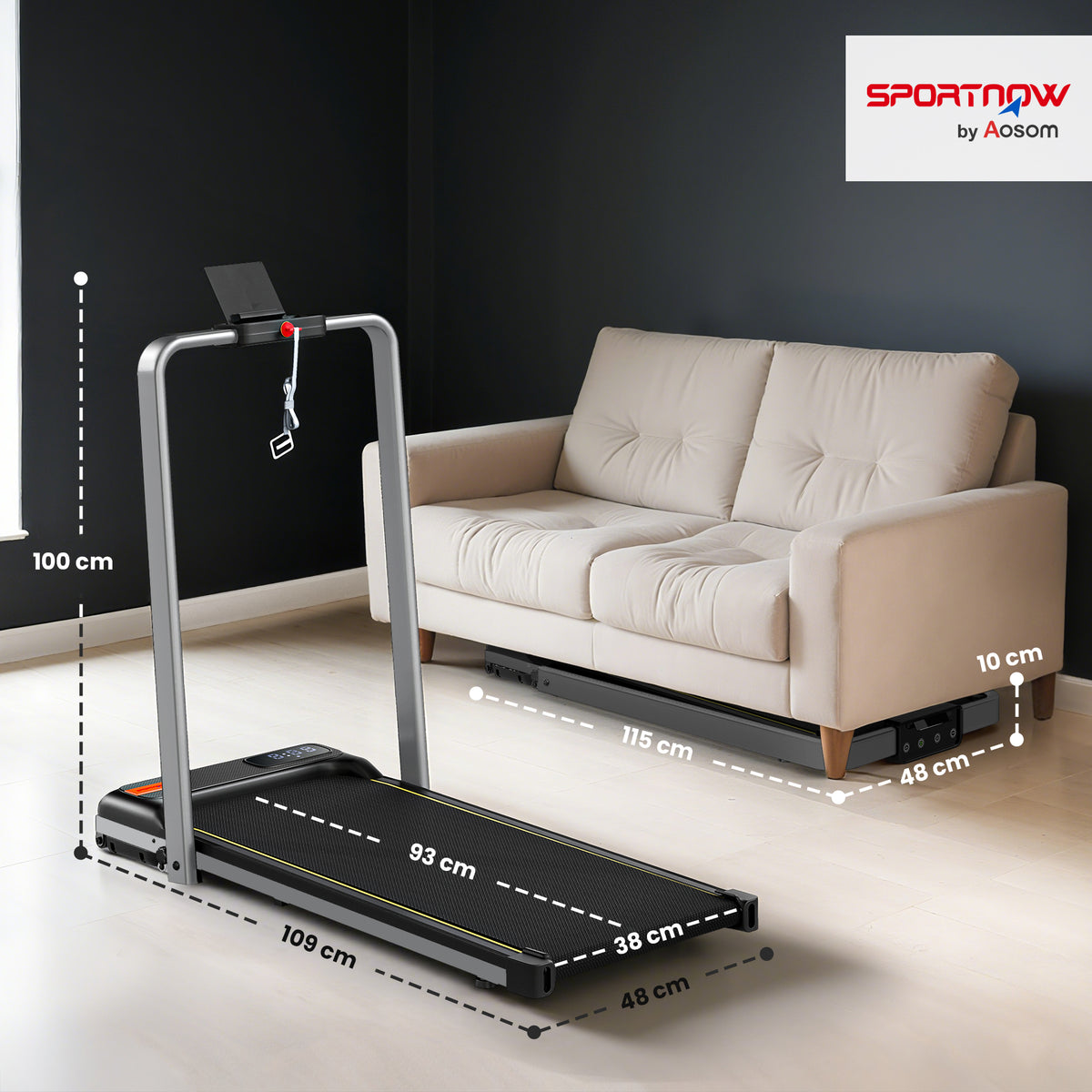 Incline Walking Pad Treadmill