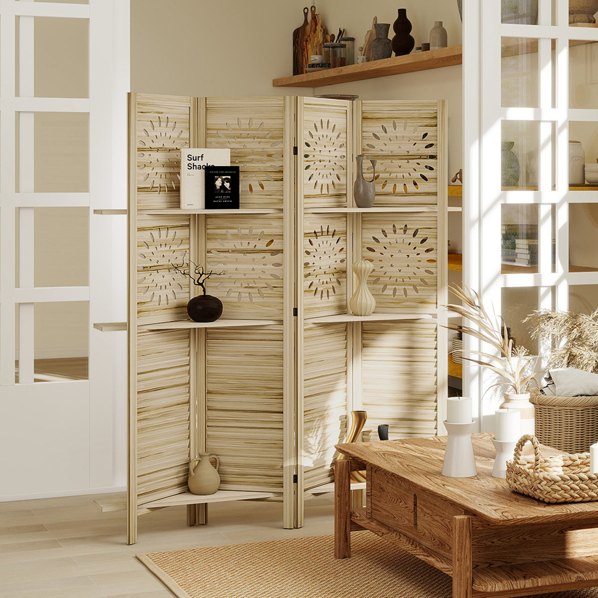 Room divider with shelves - view 8