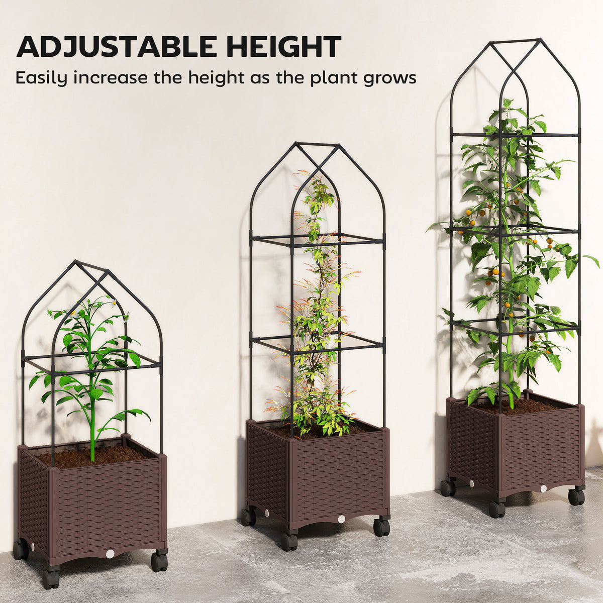 Self-Watering Planter with Trellis