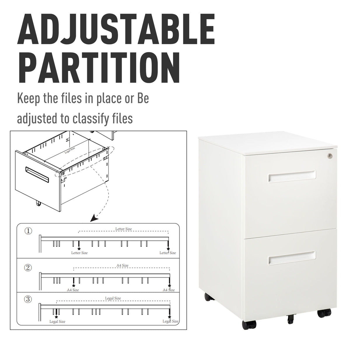 Mobile Steel Filing Cabinet