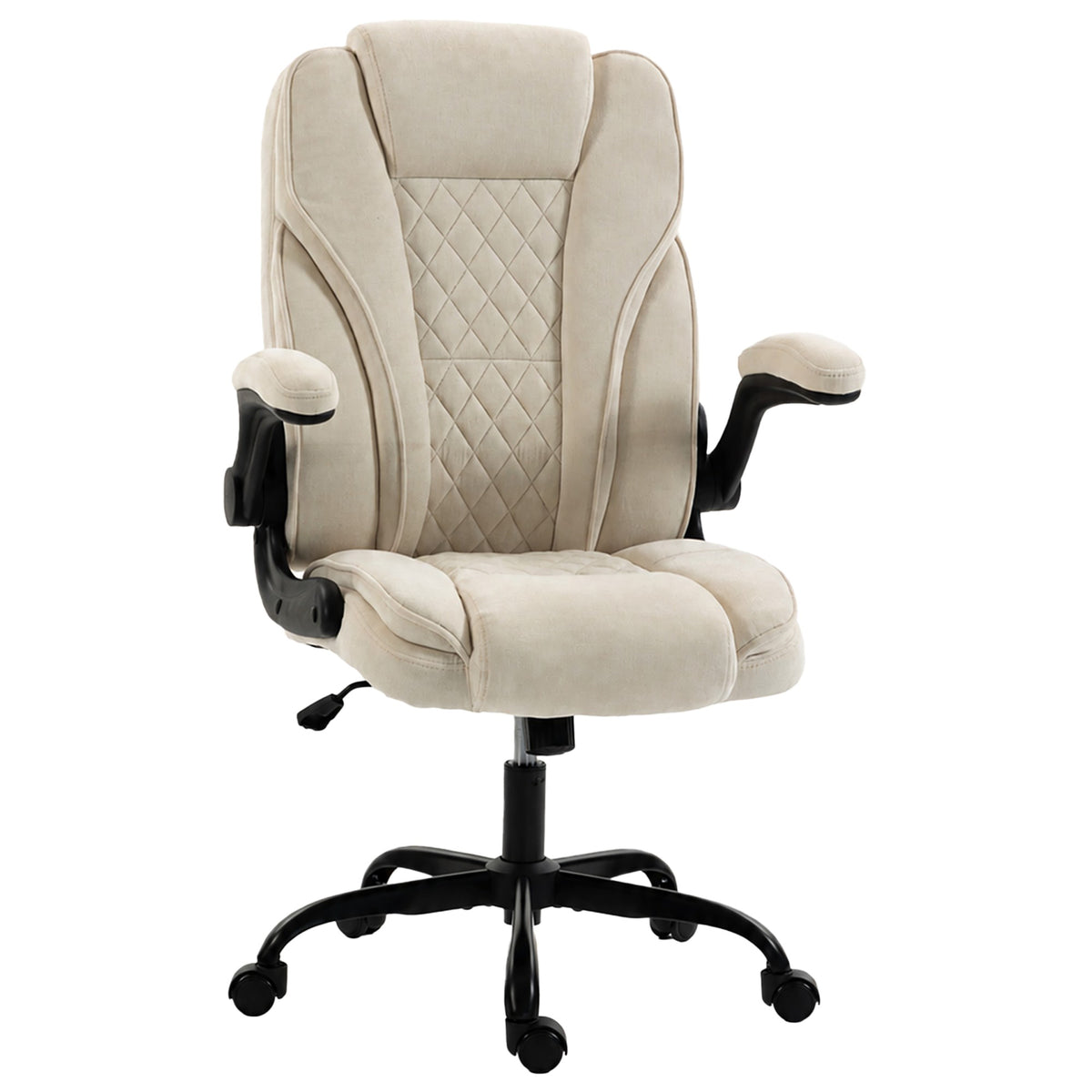 Ergonomic office chair with pocket springs and flip-up armrests