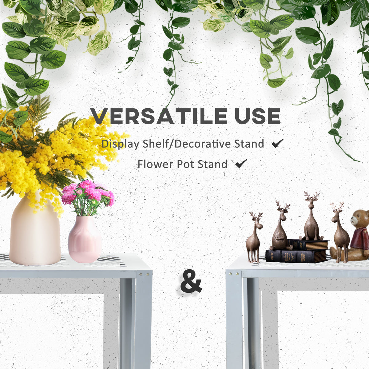 2-Tier Corner Plant Stand