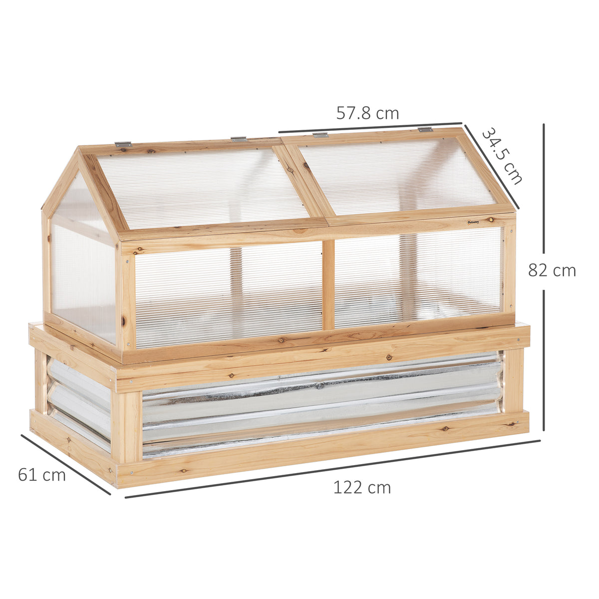 Raised Bed with Greenhouse Top