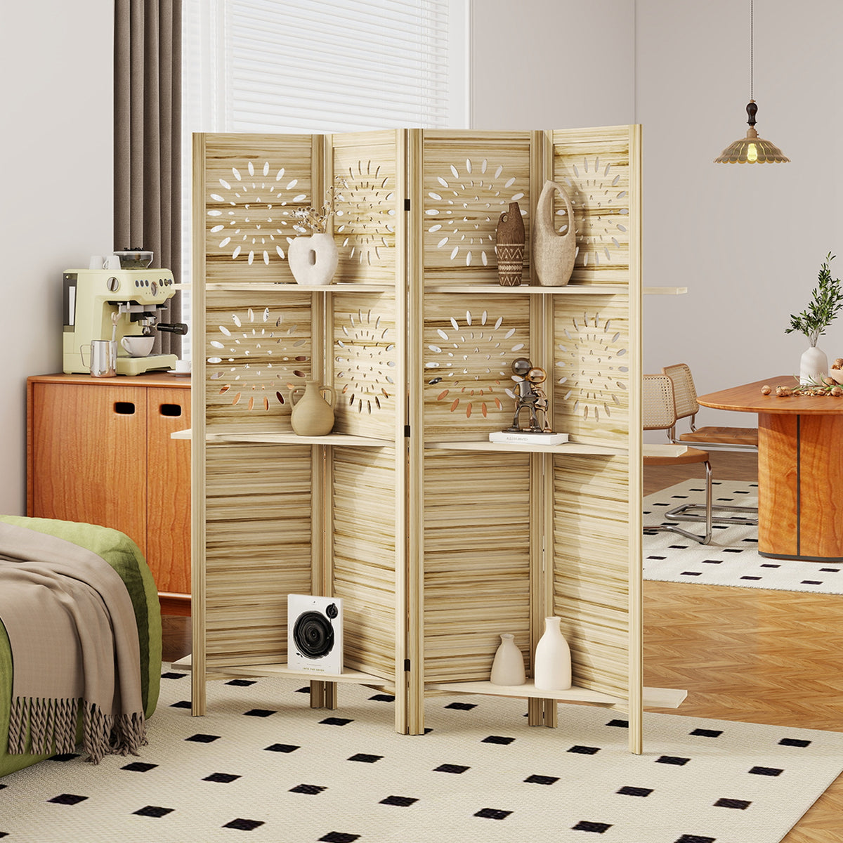 Room divider with shelves - view 7
