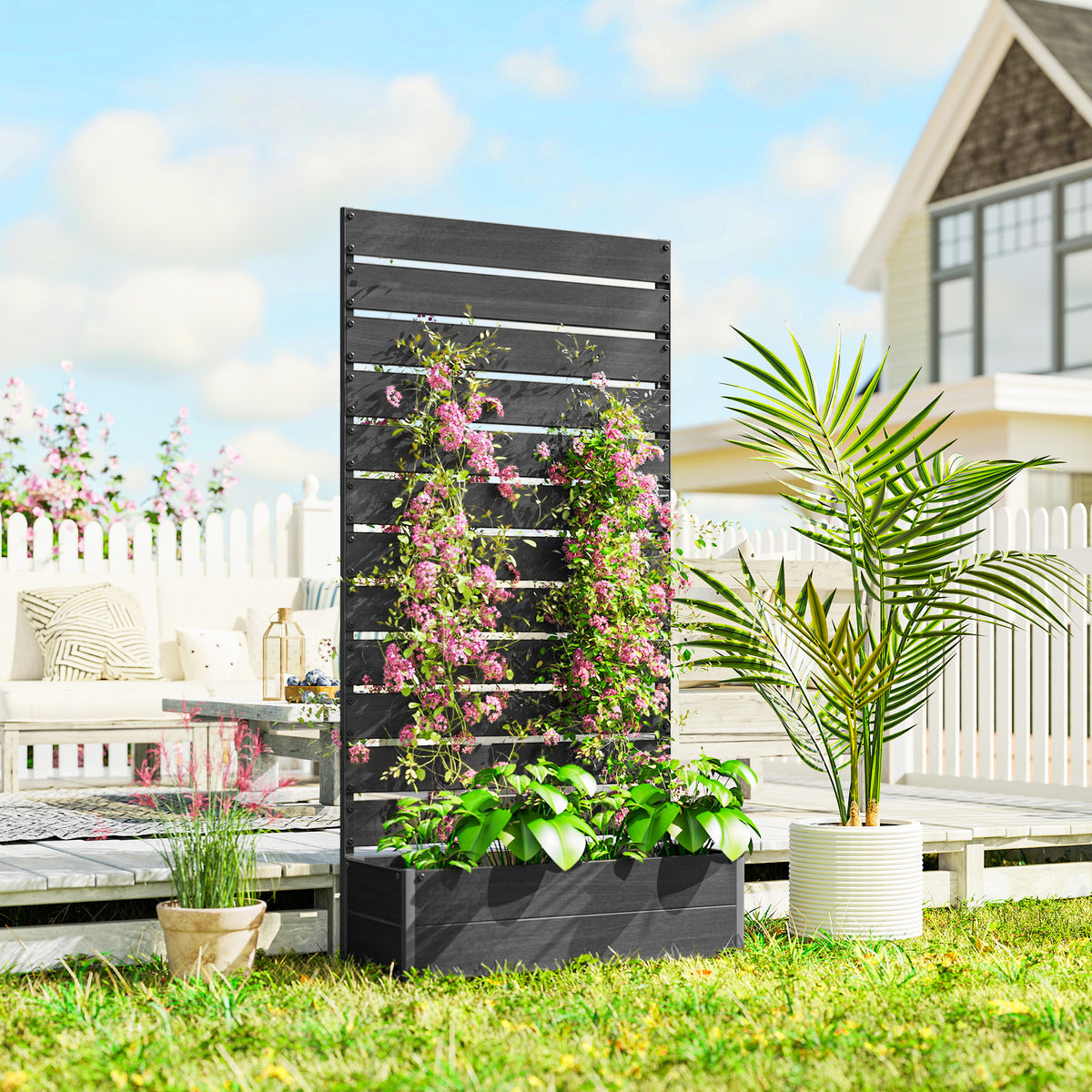Planter with Trellis 180cm