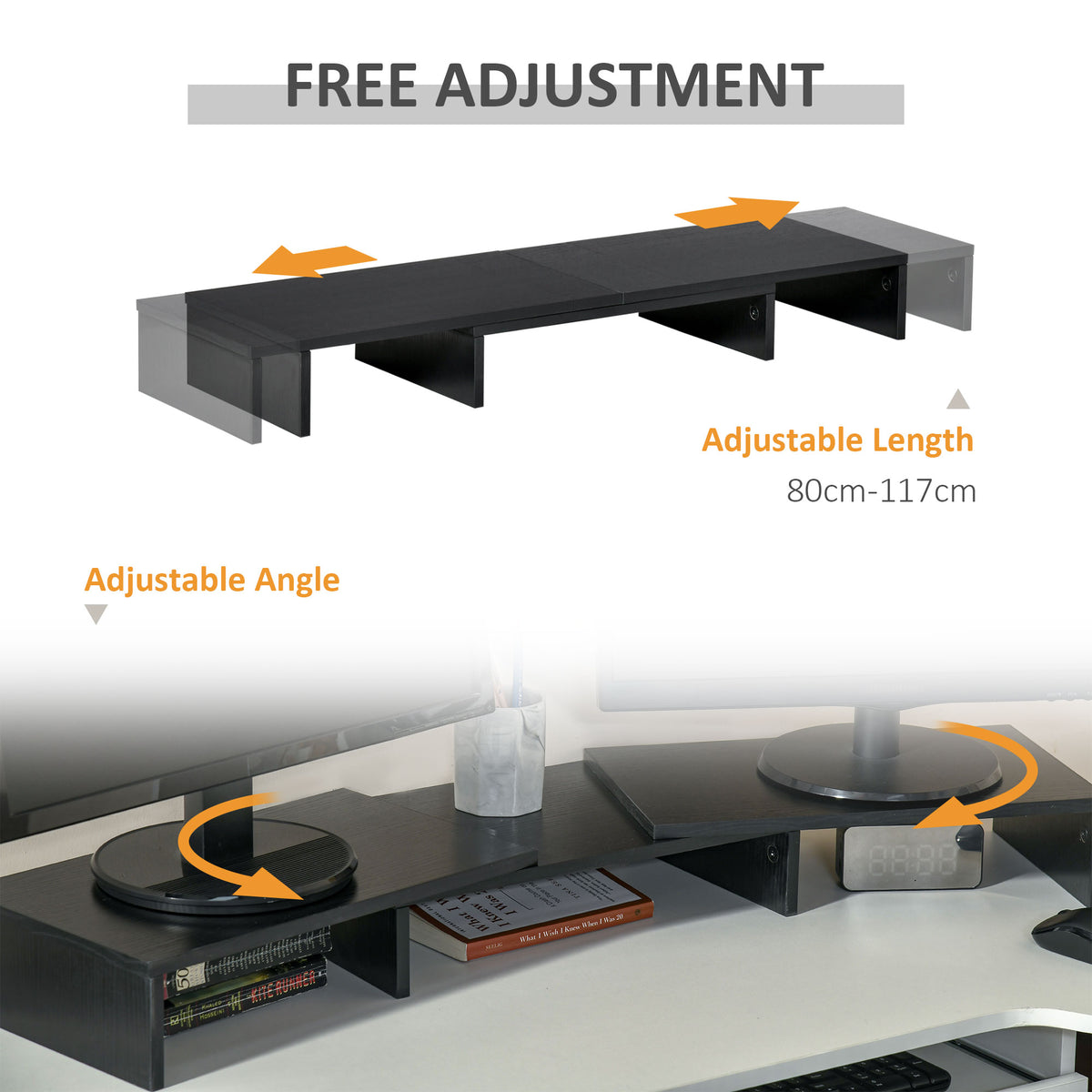 Dual Monitor Stand Riser