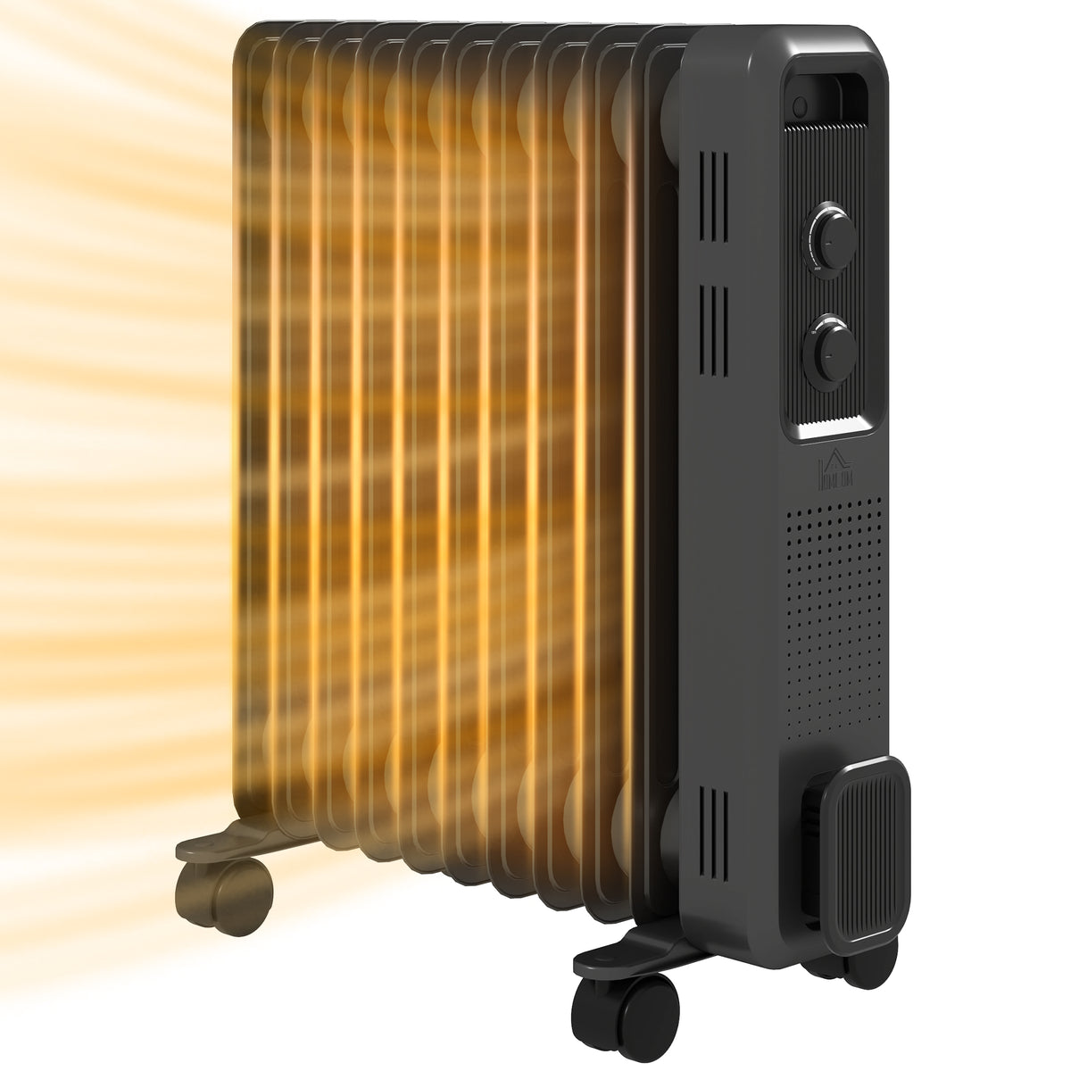 Oil Filled Radiator 2500W Grey