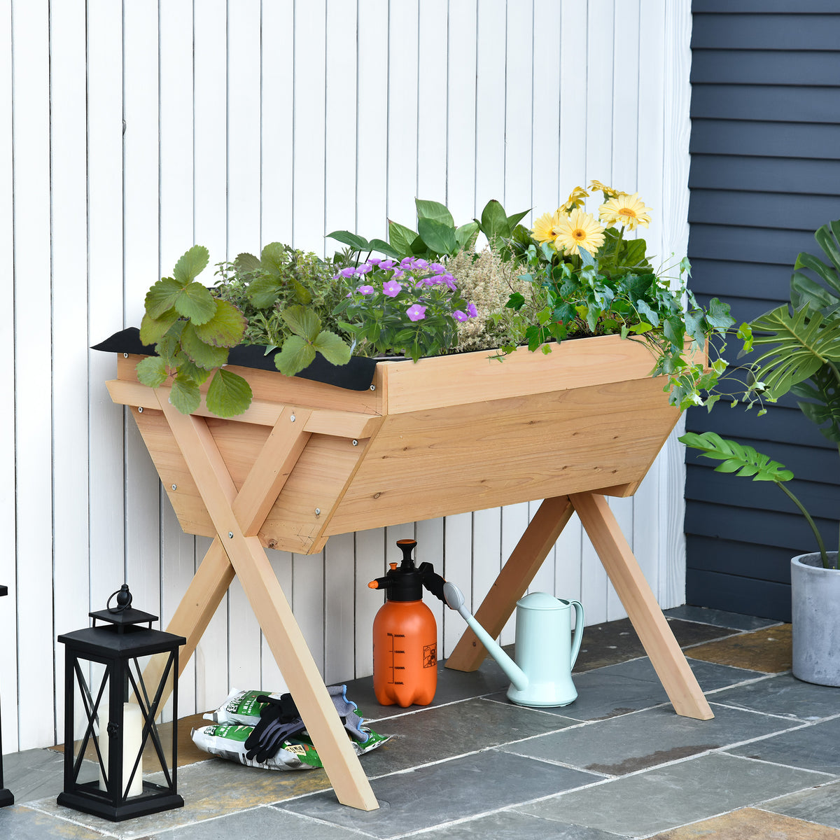 Large Raised Plant Stand